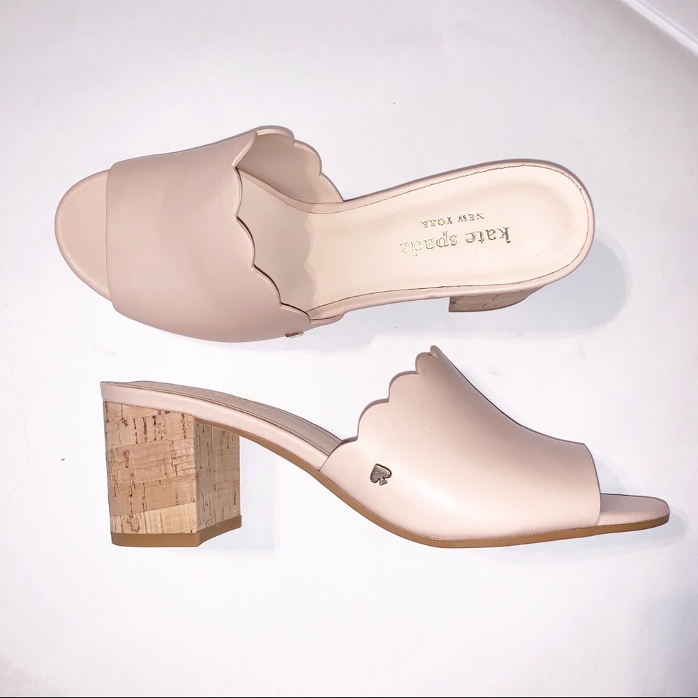 NWOT Kate Spade Slide Sandals Nude Size 6M